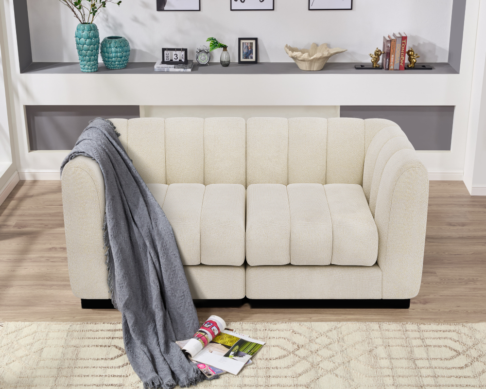 1 Piece Chenille Fabric DIY Corner Modular Sofa Seat