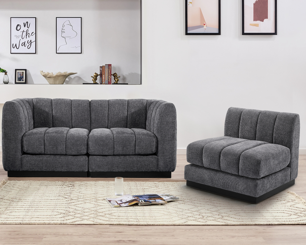 1 Piece Chenille Fabric DIY Middle Modular Sofa Seat