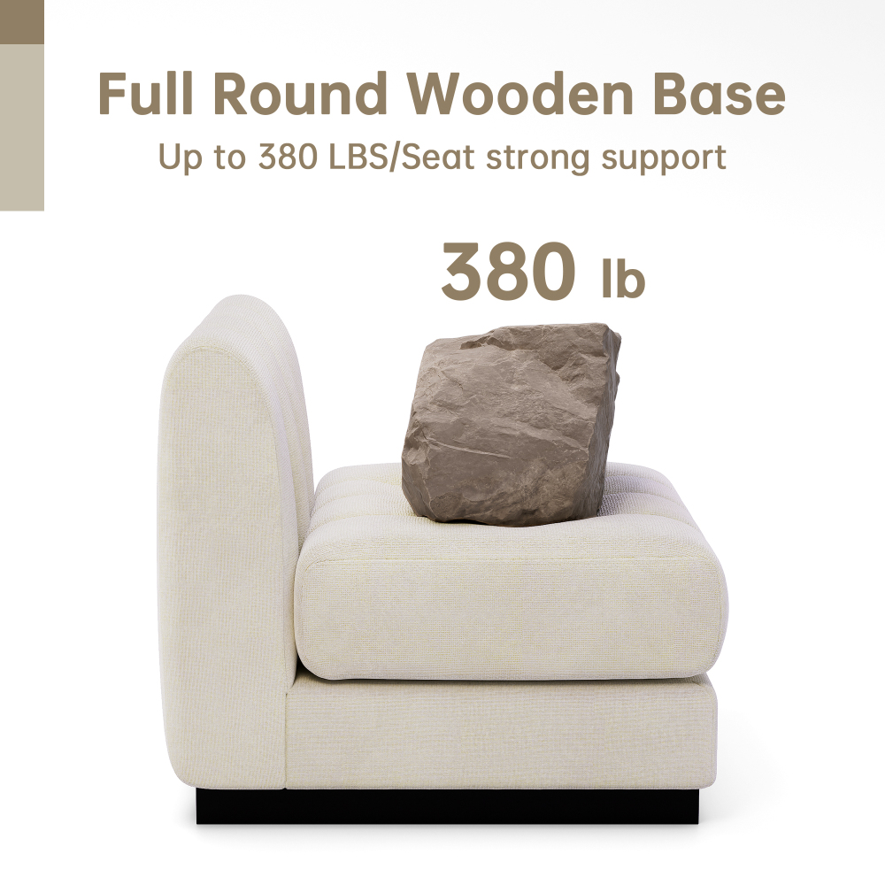 Convertible U-Shape Modular Sectional Couch with Chaise