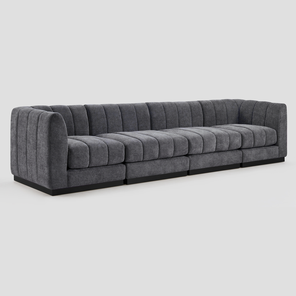 Convertible L-Shape Modular Sectional Couch with Chaise