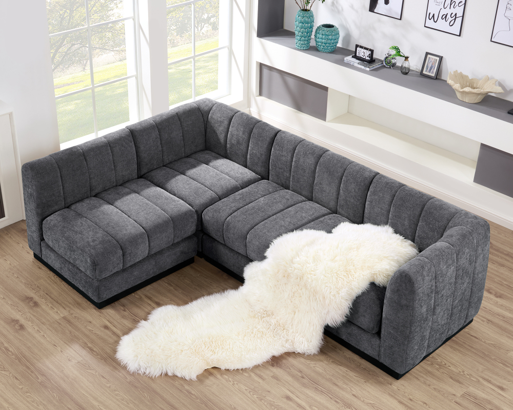 Convertible U-Shape Modular Sectional Couch with Chaise