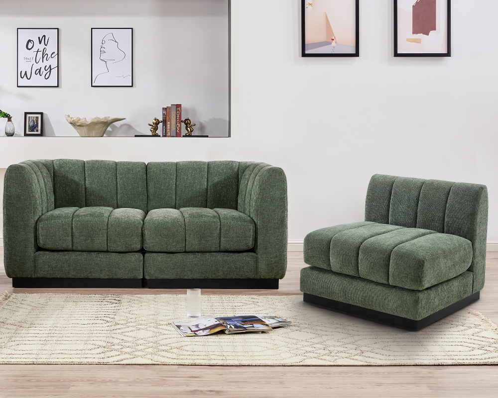 1 Piece Chenille Fabric DIY Middle Modular Sofa Seat