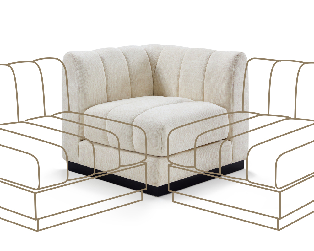 1 Piece Chenille Fabric DIY Modular Sofa Seat