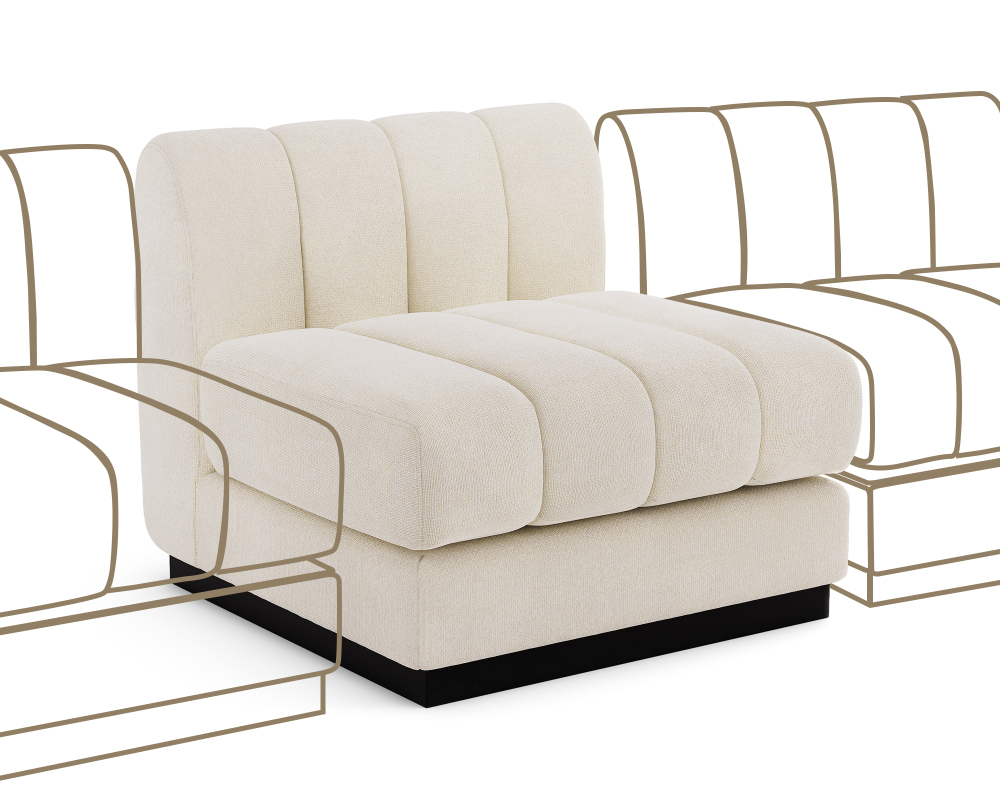 1 Piece Chenille Fabric DIY Modular Sofa Seat
