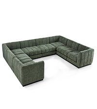 Convertible U-Shape Modular Sectional Couch with Chaise