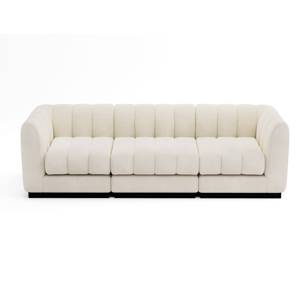 Convertible 3-seater sofa Modular combination sofa with recliner