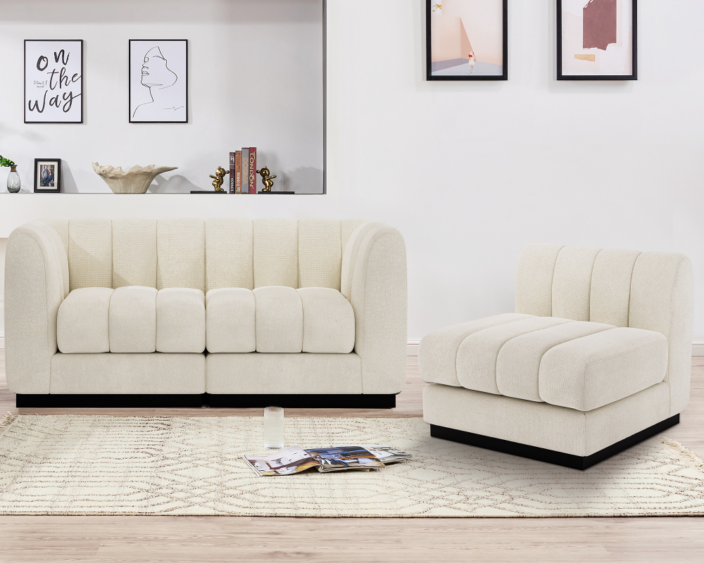 1 Piece Chenille Fabric DIY Middle Modular Sofa Seat
