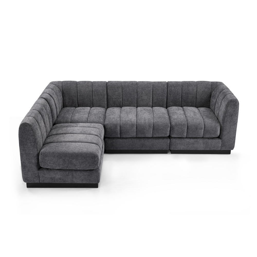 Convertible U-Shape Modular Sectional Couch with Chaise