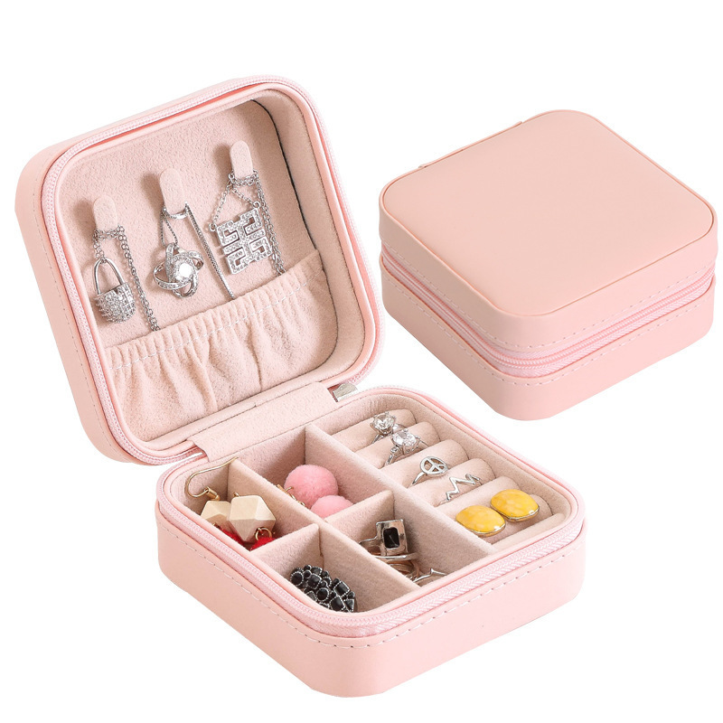 Everreal custom women earrings storage box organizer portable jewelry storage case