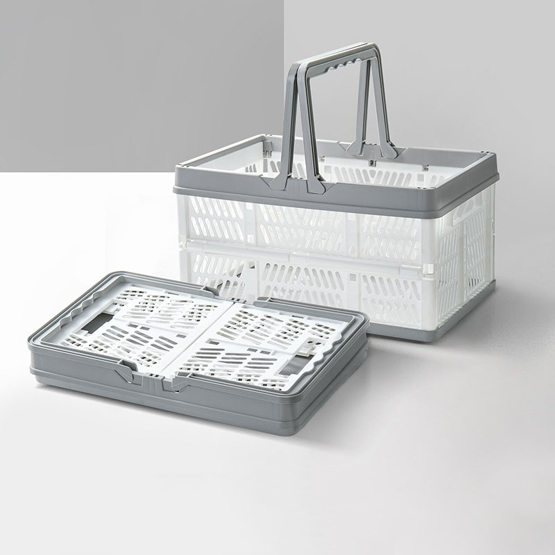 Everreal customized foldable plastic shopping baskets for supermarkets