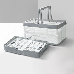 Everreal customized foldable plastic shopping baskets for supermarkets