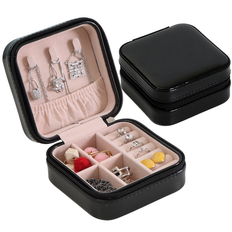 Everreal custom women earrings storage box organizer portable jewelry storage case