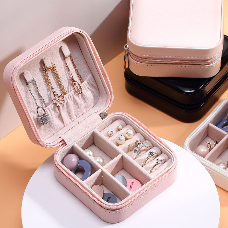 Everreal custom women earrings storage box organizer portable jewelry storage case