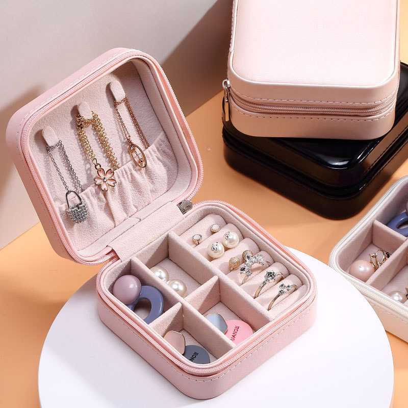 Everreal custom women earrings storage box organizer portable jewelry storage case