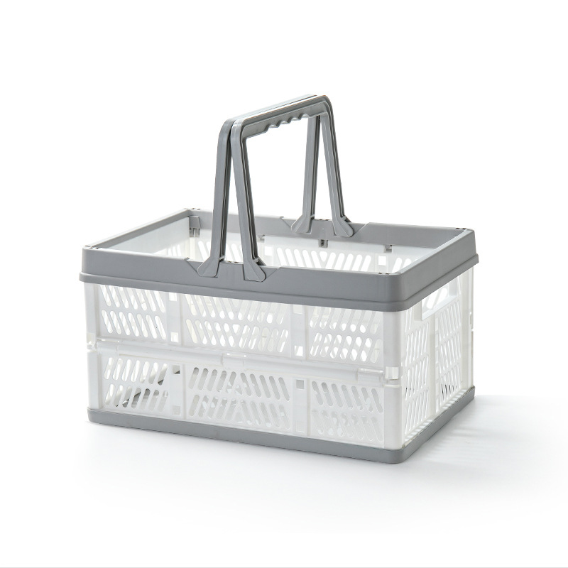 Everreal customized foldable plastic shopping baskets for supermarkets
