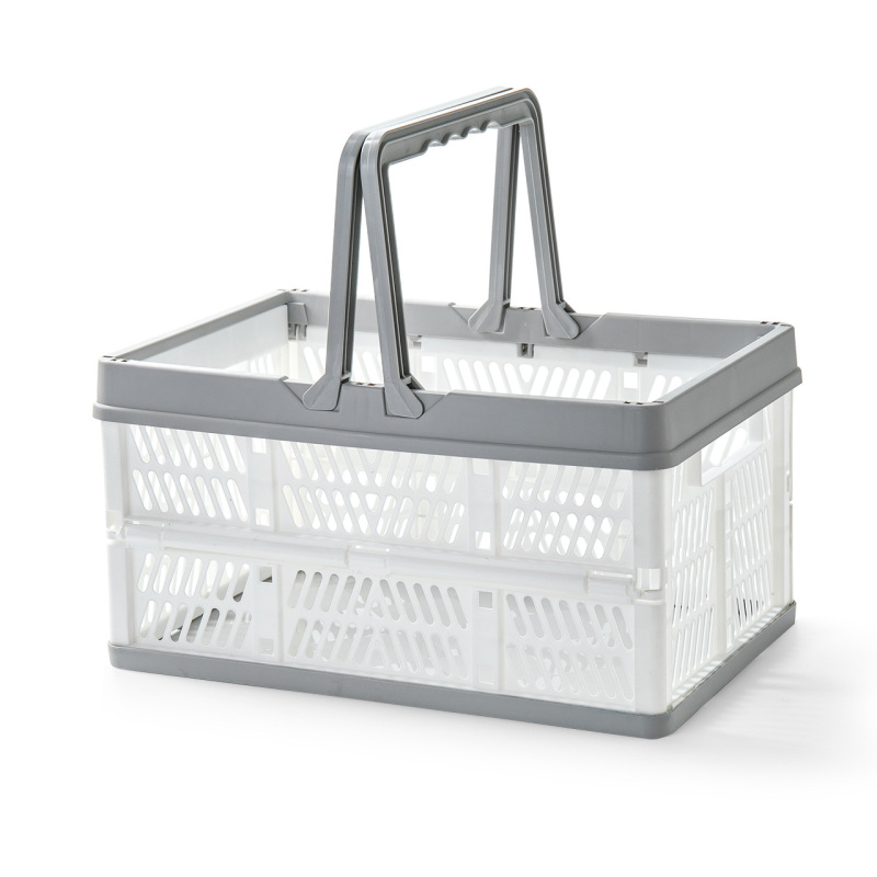 Everreal customized foldable plastic shopping baskets for supermarkets