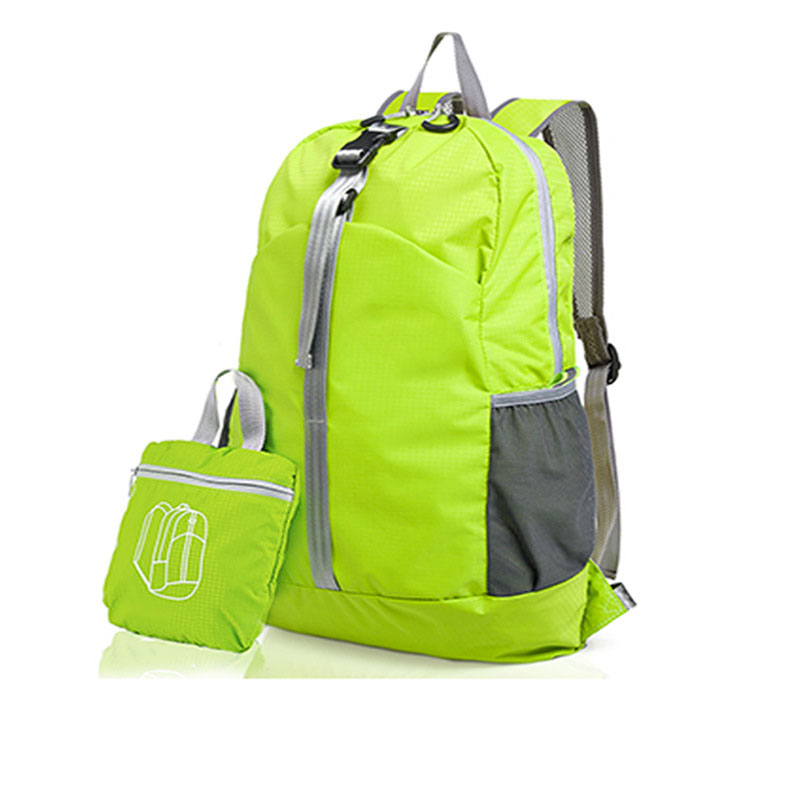 Everreal custom promotion cheap light weight polyester portable hiking foldable backpack gym bag