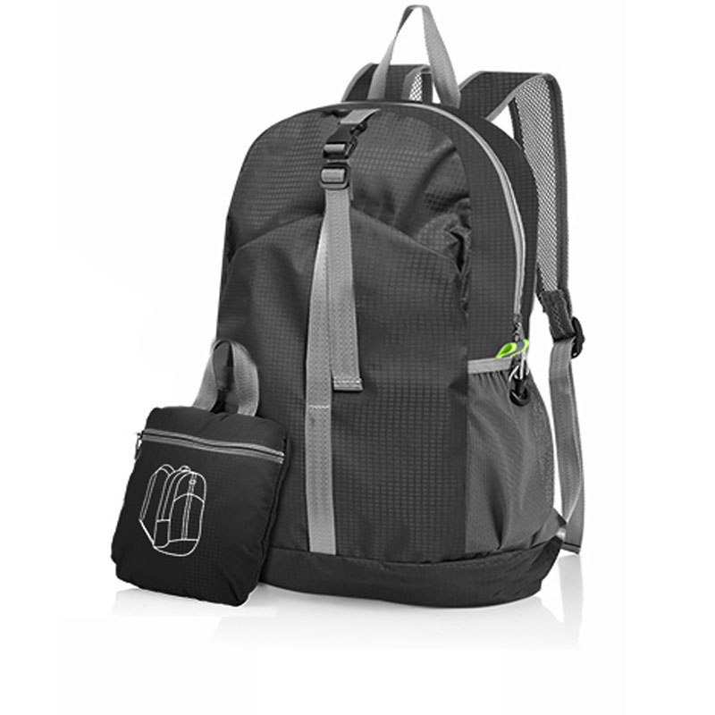 Everreal custom promotion cheap light weight polyester portable hiking foldable backpack gym bag