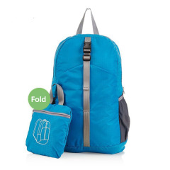 Everreal custom promotion cheap light weight polyester portable hiking foldable backpack gym bag