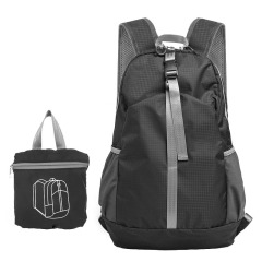 Everreal custom promotion cheap light weight polyester portable hiking foldable backpack gym bag