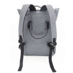 Durable Roll Top Laptop Backpack Bag for Women