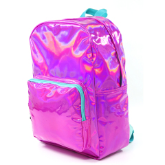 Pink Glitter Holographic Backpack for Girls