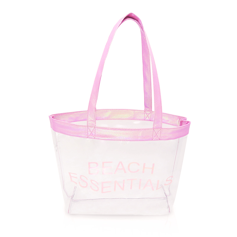 Clear Pvc Shopping Tote Bag for Women