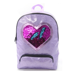 Shiny PET Sequin Light Backpack School Bags for Girls