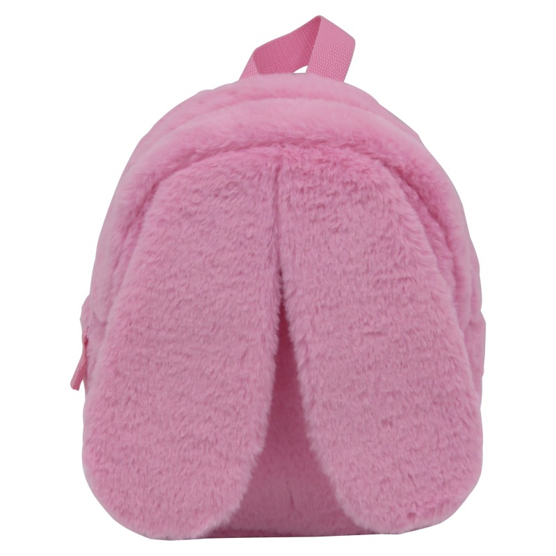 Super Cute Bunny Plush Fur Backpack Purse Bag