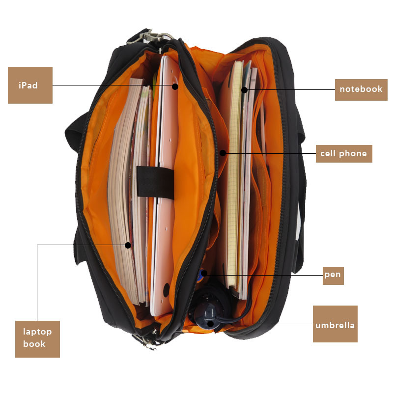 15.6 inch Briefcase Bag Conference Computer Bag Men Laptop Shoulder Bag