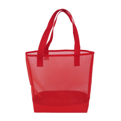 Reusable Mesh Clear Transparent PVC Tote Bag Beach Shoulder Shopping Bag