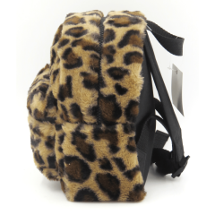 Leopard Print Mini Plush Backpack for Kids