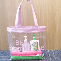 Clear Pvc Shopping Tote Bag for Women