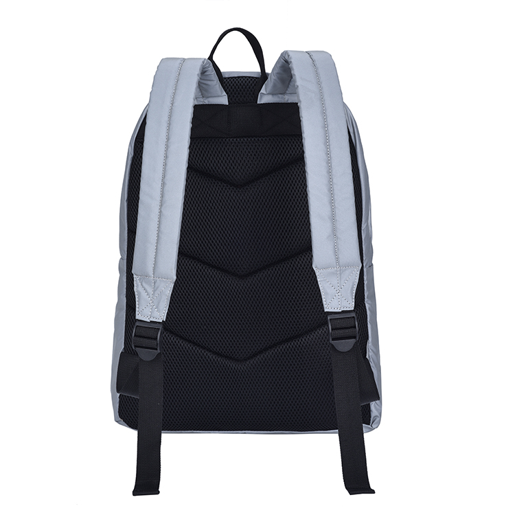 Black Reflective School Backpack Bookbag