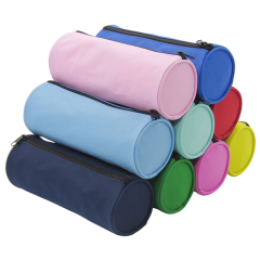 Durable Round Polyester Stationary Pencil Case Bag