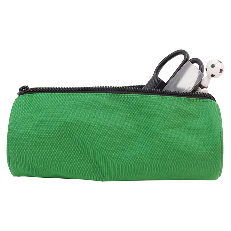 Durable Round Polyester Stationary Pencil Case Bag