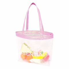 Clear Pvc Shopping Tote Bag for Women