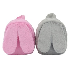 Super Cute Bunny Plush Fur Backpack Purse Bag