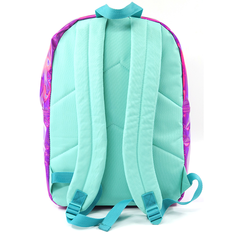 Pink Glitter Holographic Backpack for Girls