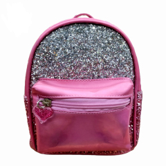 Mini Leather Sequin Kids Shoulder Wallet Backpack