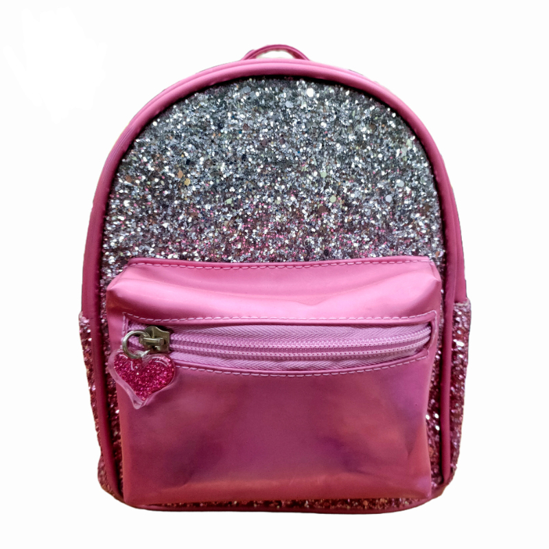 Mini Leather Sequin Kids Shoulder Wallet Backpack