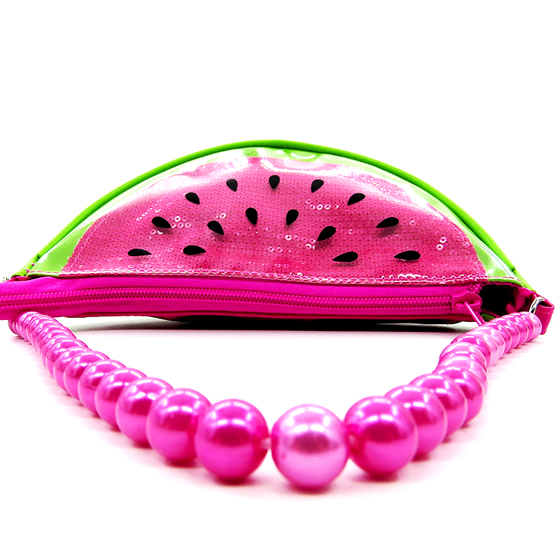 Watermelon Pattern Cute Mini Kid Half Moon Purses