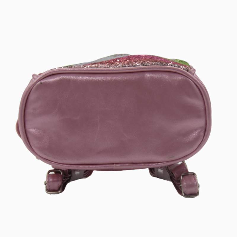Mini Leather Sequin Kids Shoulder Wallet Backpack