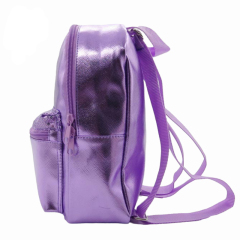 Shiny PU Fabric Fashionable Kids Backpack Bag