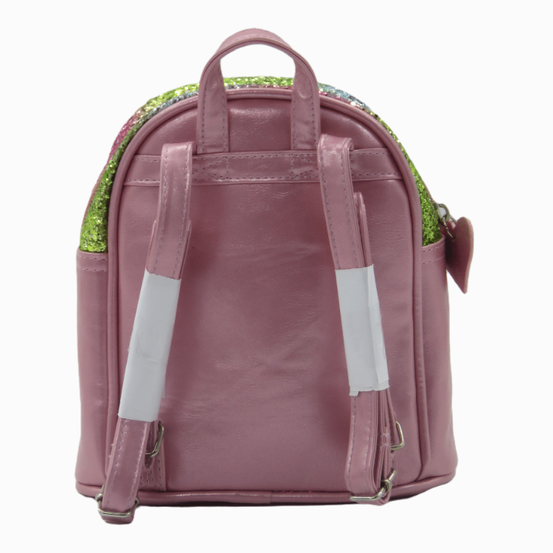 Mini Leather Sequin Kids Shoulder Wallet Backpack