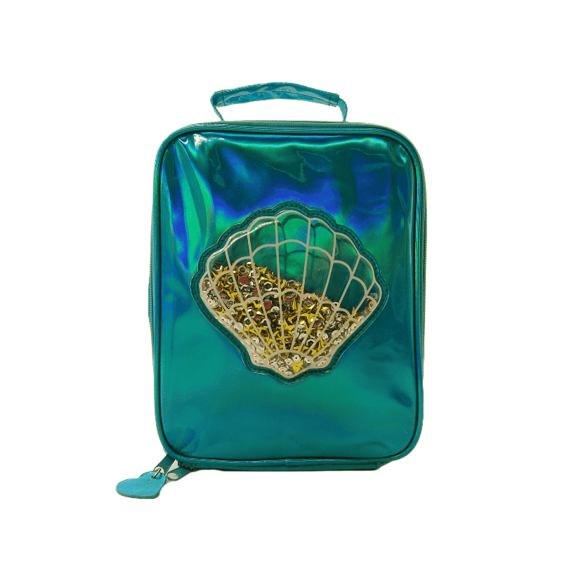 Shell Holigraphic Sequins Insulated Lunch Bag Kids