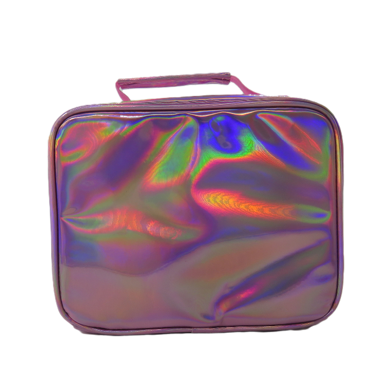 Holographic PU Cute Rainbow Insulated Cooler Bags