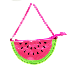 Watermelon Pattern Cute Mini Kid Half Moon Purses
