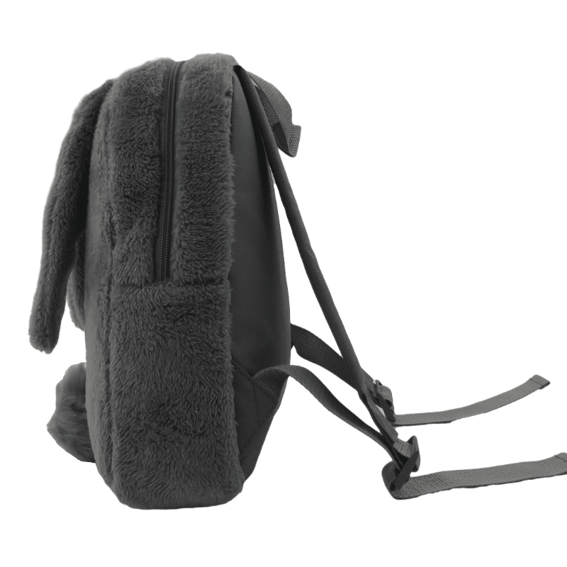 Furry Plush Rabbit Ear Backpack School Bag