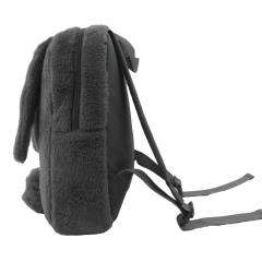 Furry Plush Rabbit Ear Backpack School Bag
